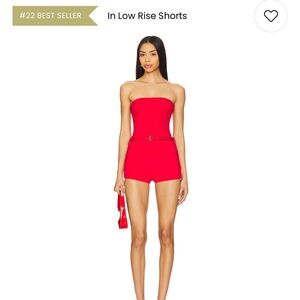 Molly Top in Cherry Red and Roxie Hot Short in Cherry Red